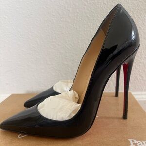 Christian Louboutin Black Patent So Kate